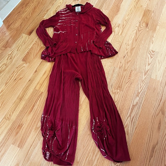 HaruBella Two Piece Set - Crinkle Rayon - Picture 1 of 14